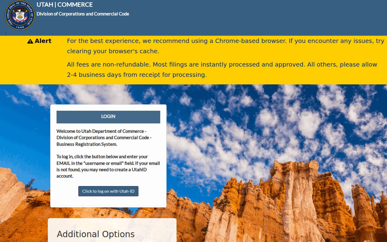 Bountiful resident lookup Utah business entity registration search