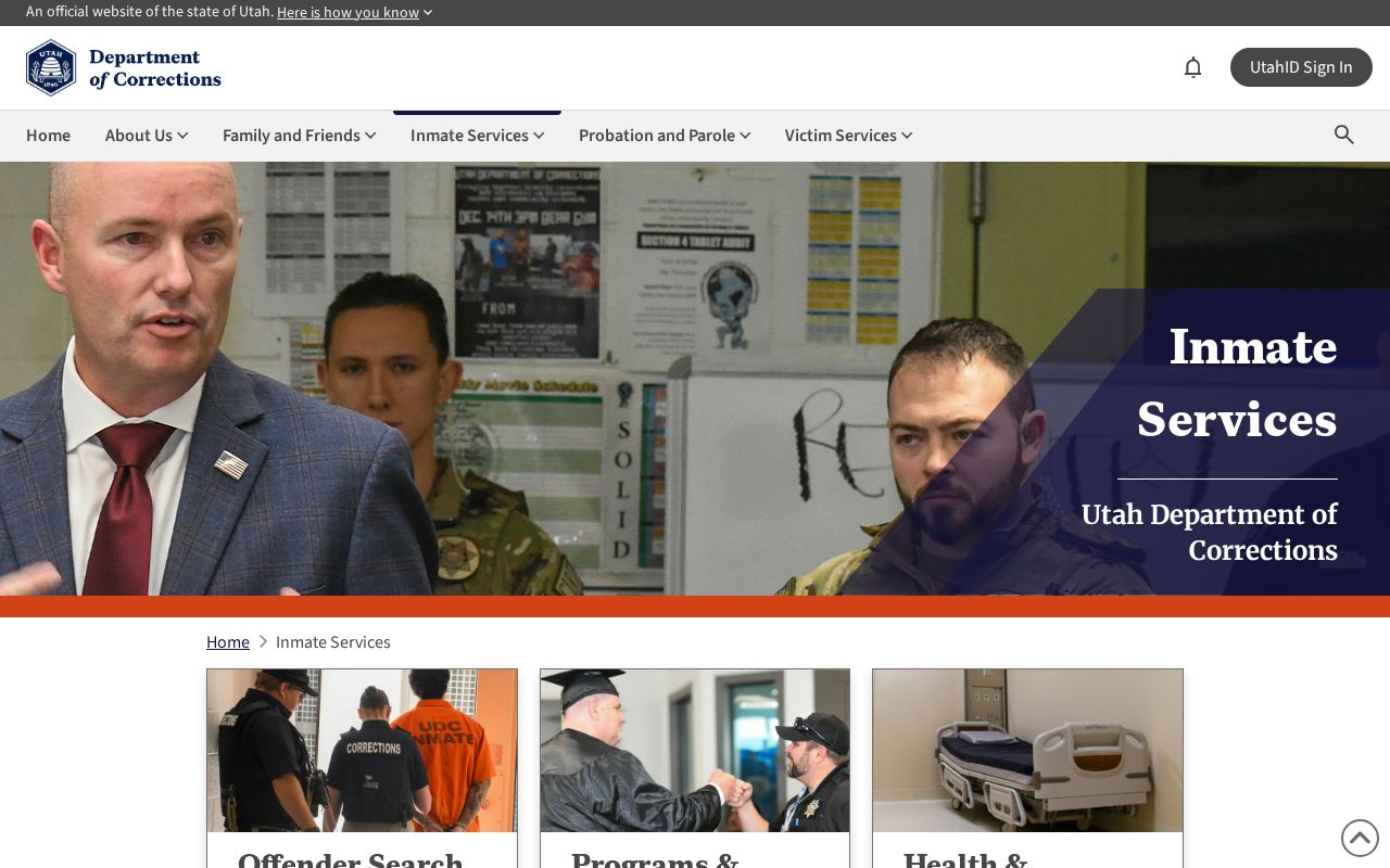 Bountiful resident lookup Utah Department of Corrections inmate search