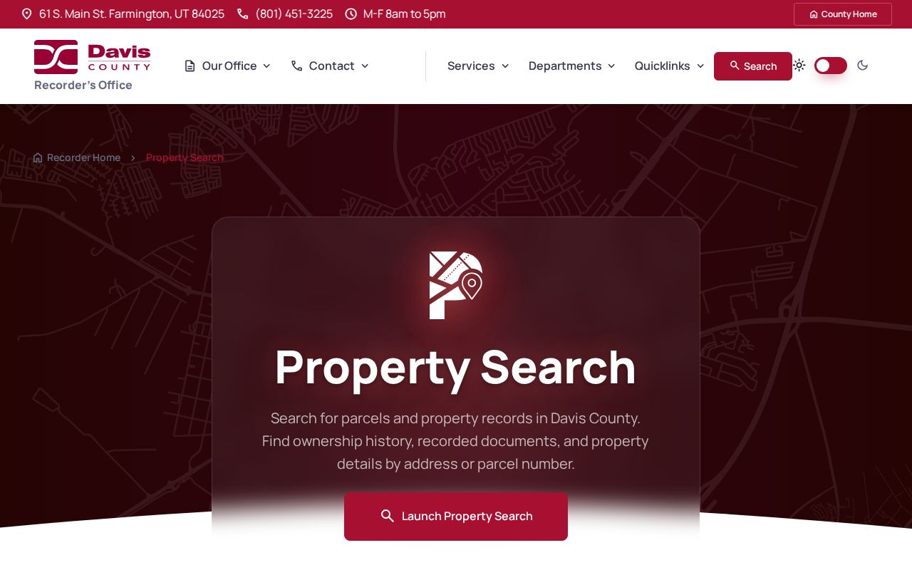 Bountiful street directory Davis County Recorder property search by address and owner